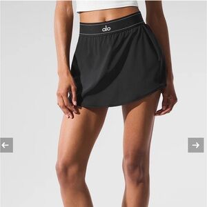 Black Alo Match Point Skirt